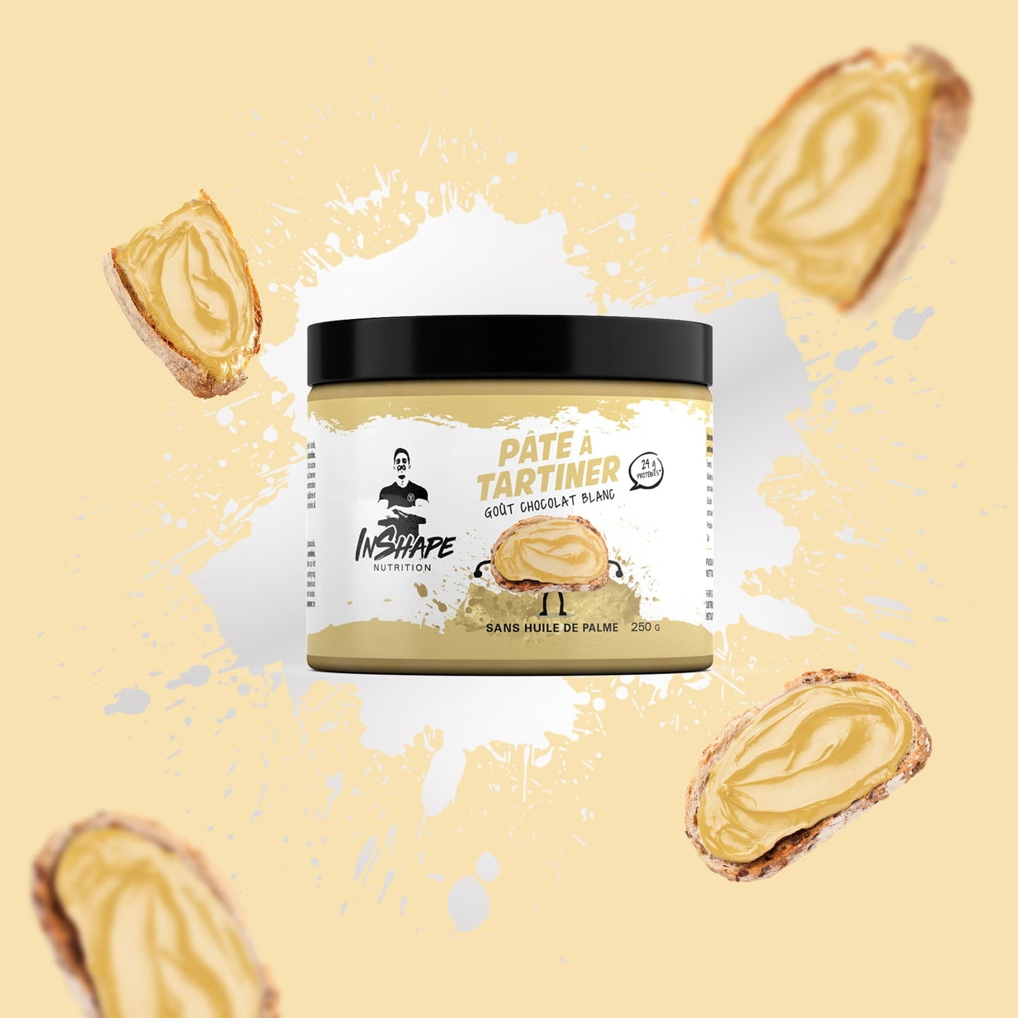 Pâte à tartiner goût chocolat blanc